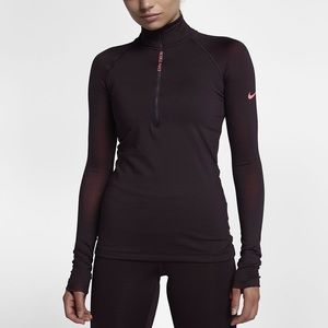 NWOT Nike Pro Hyper Warm Pullover Workout Top
